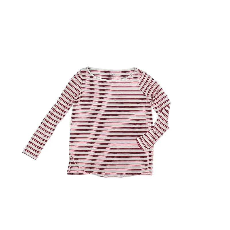 Top Ls By Loft In Red & White, Size:M