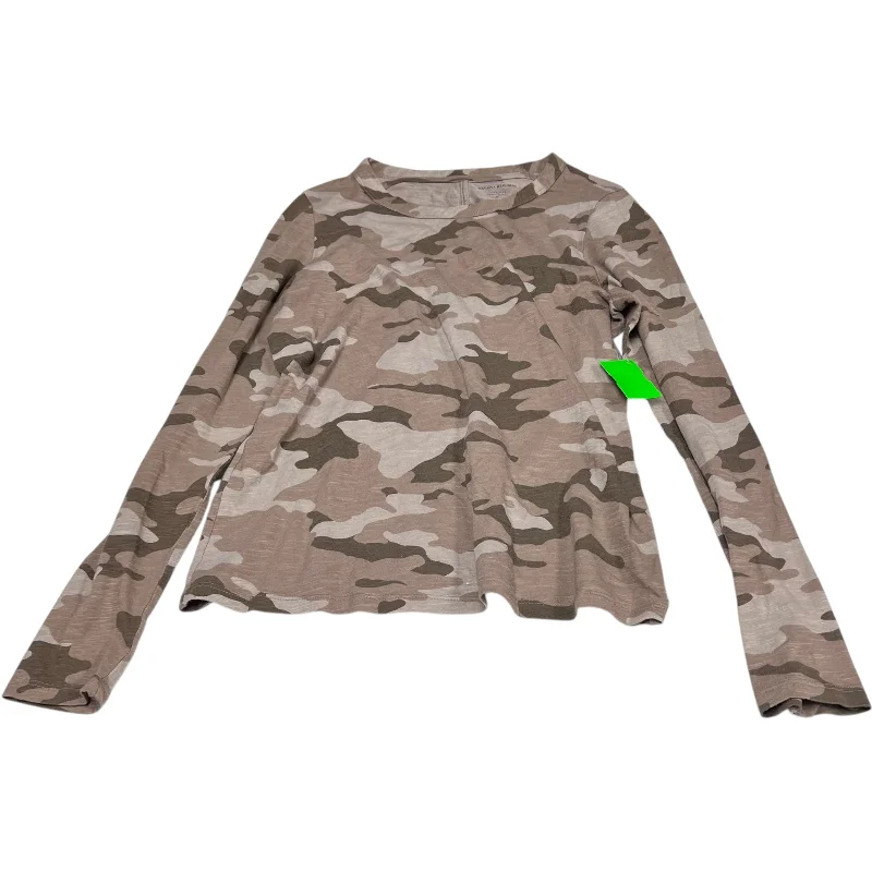 Top Long Sleeve By Banana Republic In Camouflage Print, Size: M