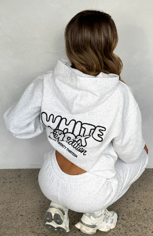 Ethnic Cultural Event Wear Sport Edition Oversized Hoodie Grey Marle