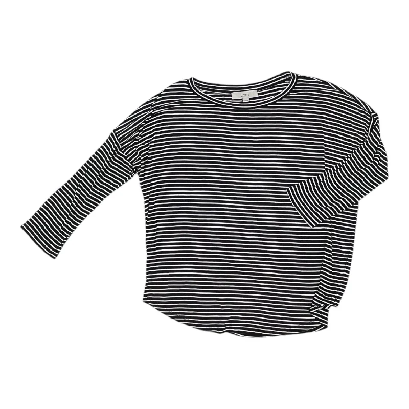 Top Ls By Loft In Black & White, Size:M