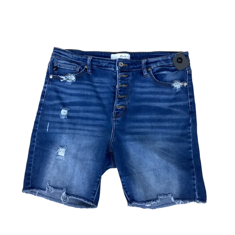 Blue Denim Shorts Kancan, Size 14