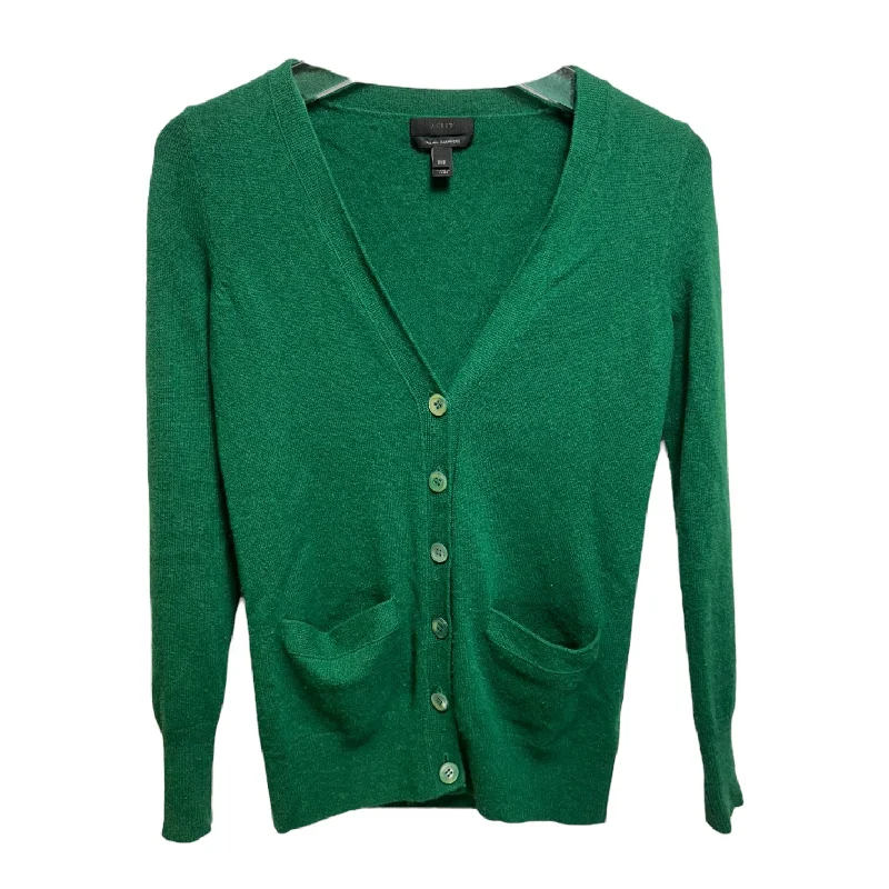 Sweater Cashmere By J. Crew In Green, Size: Xxs