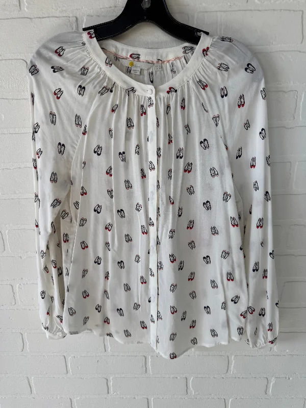 Top Long Sleeve By Boden In Cream, Size: Xs