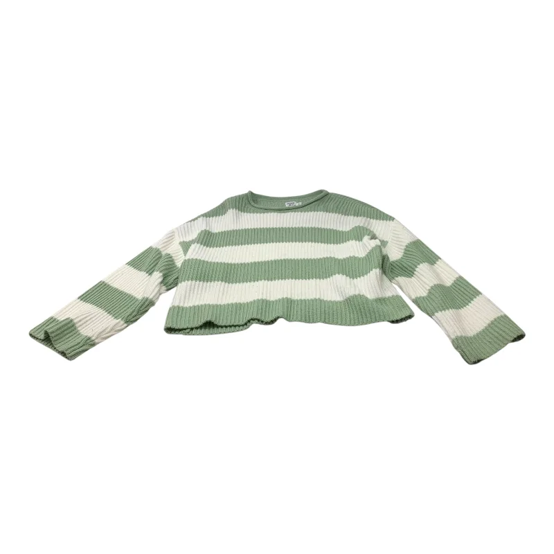 Sweater By Princess Polly In Green & White, Size: S