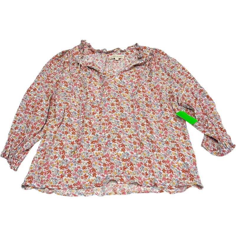 Top Long Sleeve By Cynthia Rowley In Floral Print, Size: S