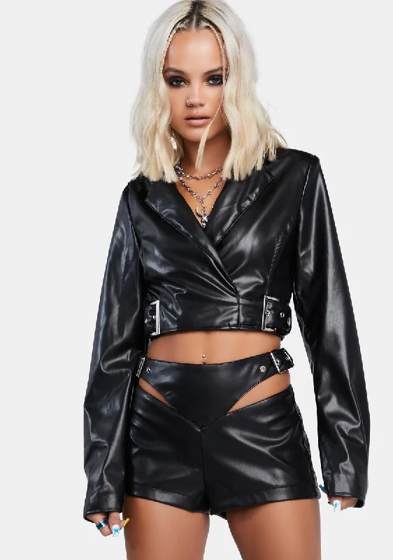 Limited Time Offer The Devil's Reject Cropped Blazer