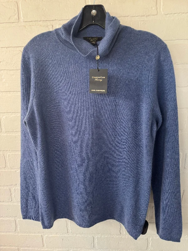 Sweater Cashmere By Charter Club In Blue, Size: M