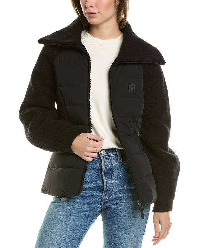 High End Women's Wear Mackage Wool-Trim Down Jacket