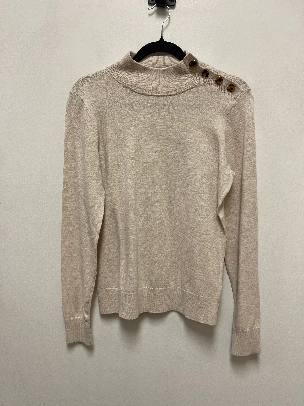 Sweater By Ann Taylor In Tan, Size: M