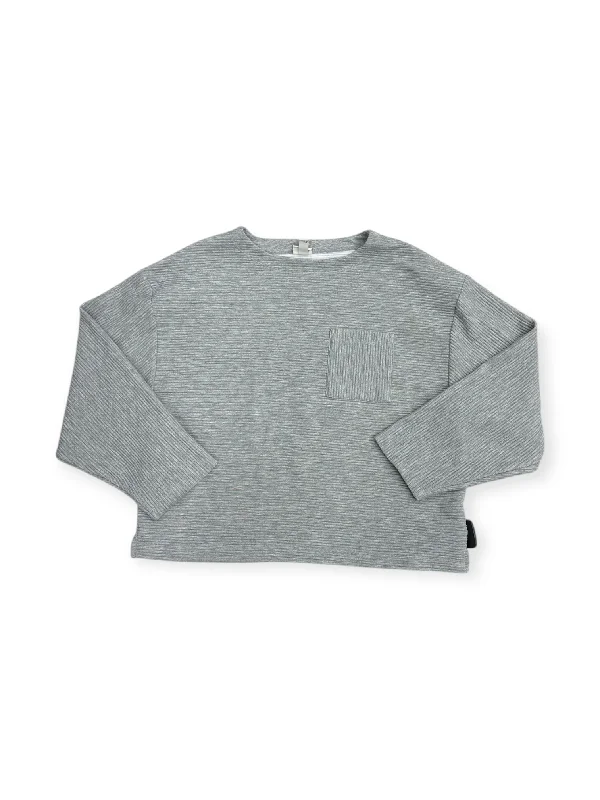 Top Long Sleeve By A New Day In Grey, Size: S