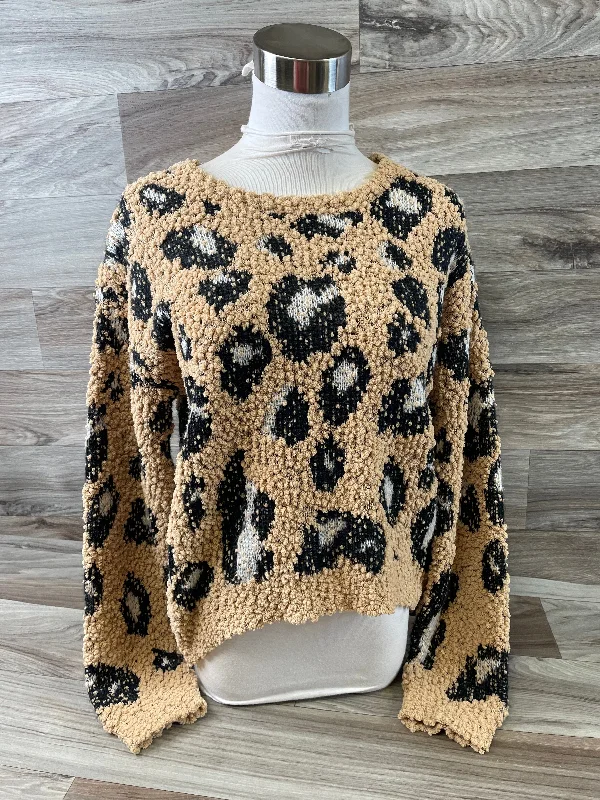 Sweater By Freshman In Black & Tan, Size: S