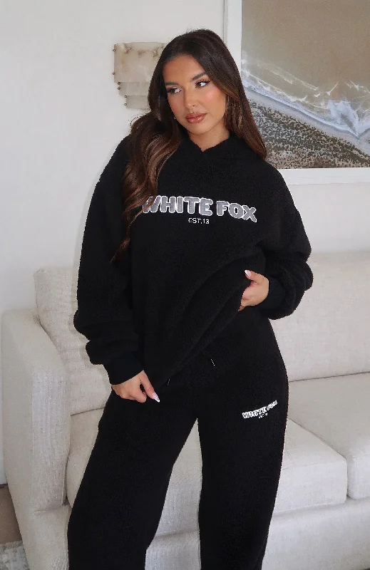 Find Your Unique Flair Don't Lose Me Oversized Hoodie Black