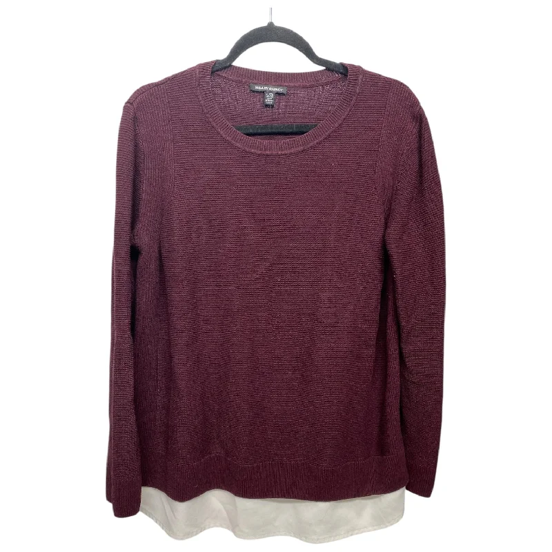 Sweater By Hilary Radley In Maroon, Size: Xl