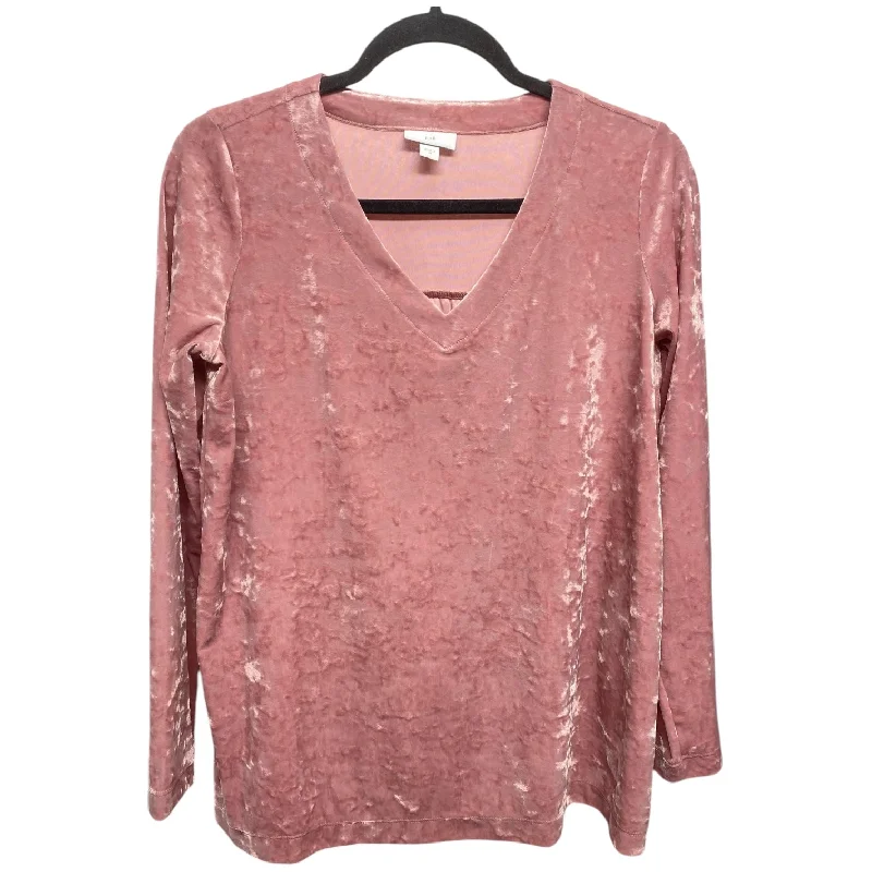 Top Long Sleeve By J. Jill In Pink, Size: Xs