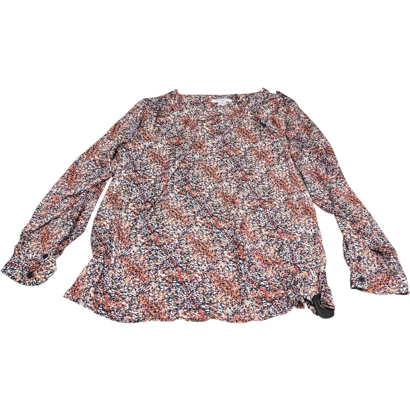 Top Long Sleeve By Liz Claiborne In Multi-colored, Size: 3x