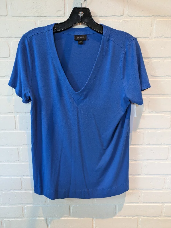 Blue Top Short Sleeve Basic J. Jill, Size S