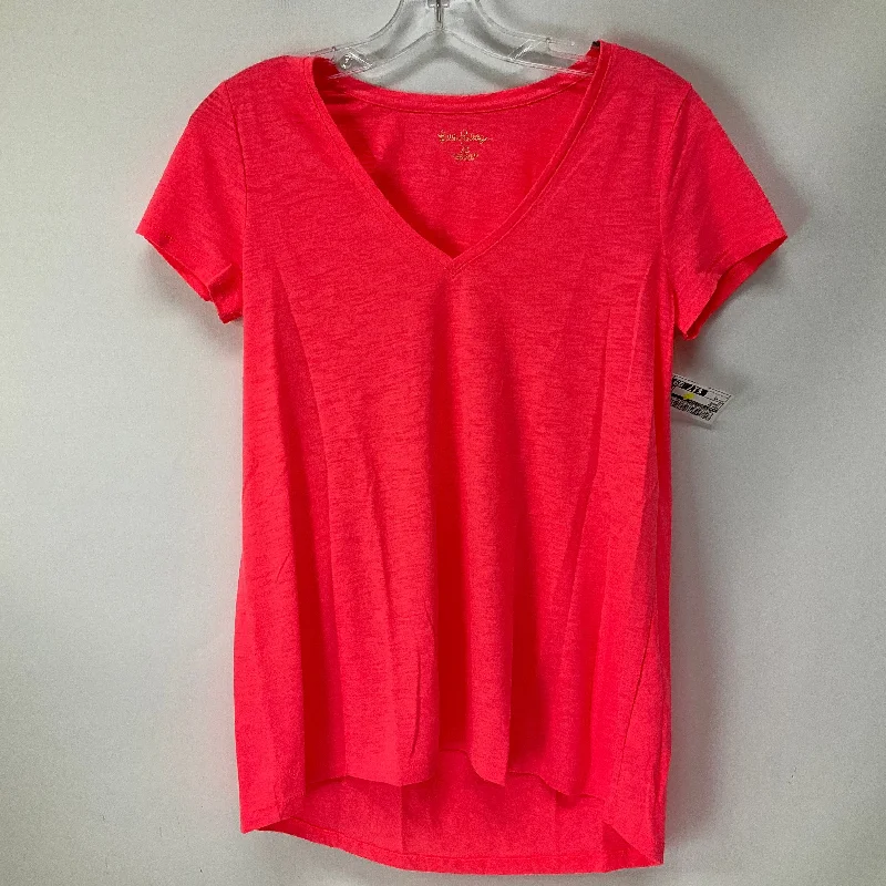 Orange Top Short Sleeve Lilly Pulitzer, Size Xs