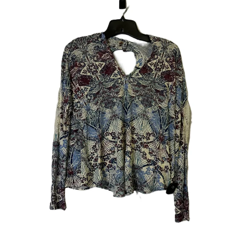 Top Long Sleeve By Free People In Multi-colored, Size: Xs