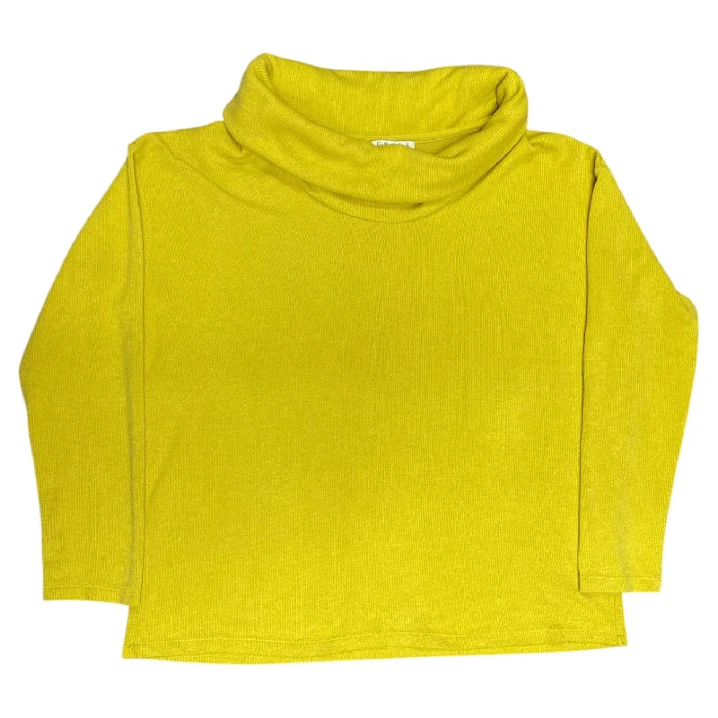 Sweater By Chaus In Chartreuse, Size: Xl