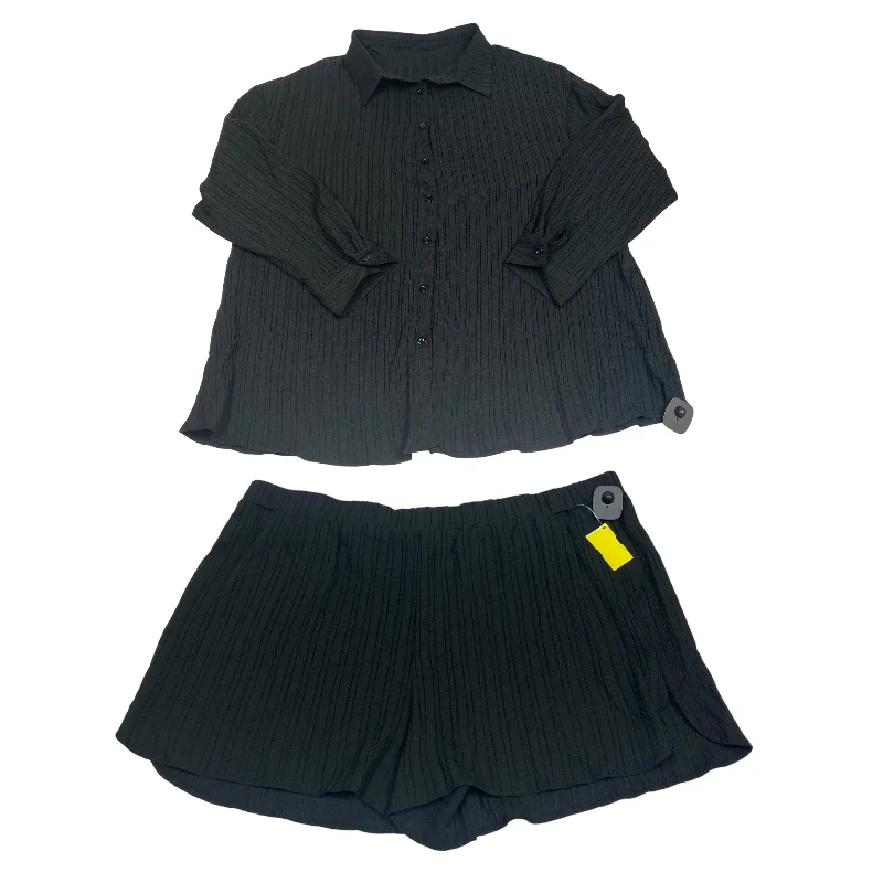 Black Shorts Set Shein, Size 4x