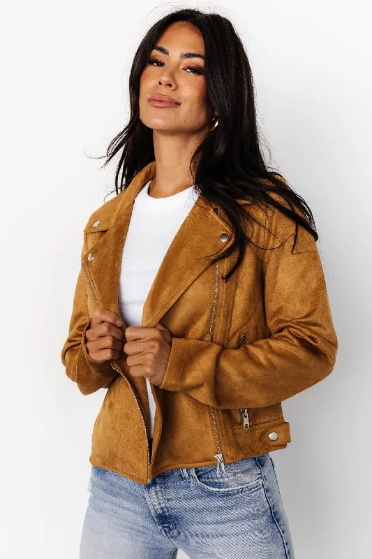 Wardrobe Update Marisa Faux Suede Jacket | Saffron