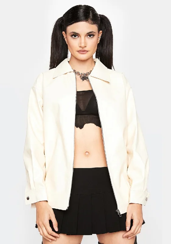 Pastel Styles Rebound You Vegan Leather Jacket