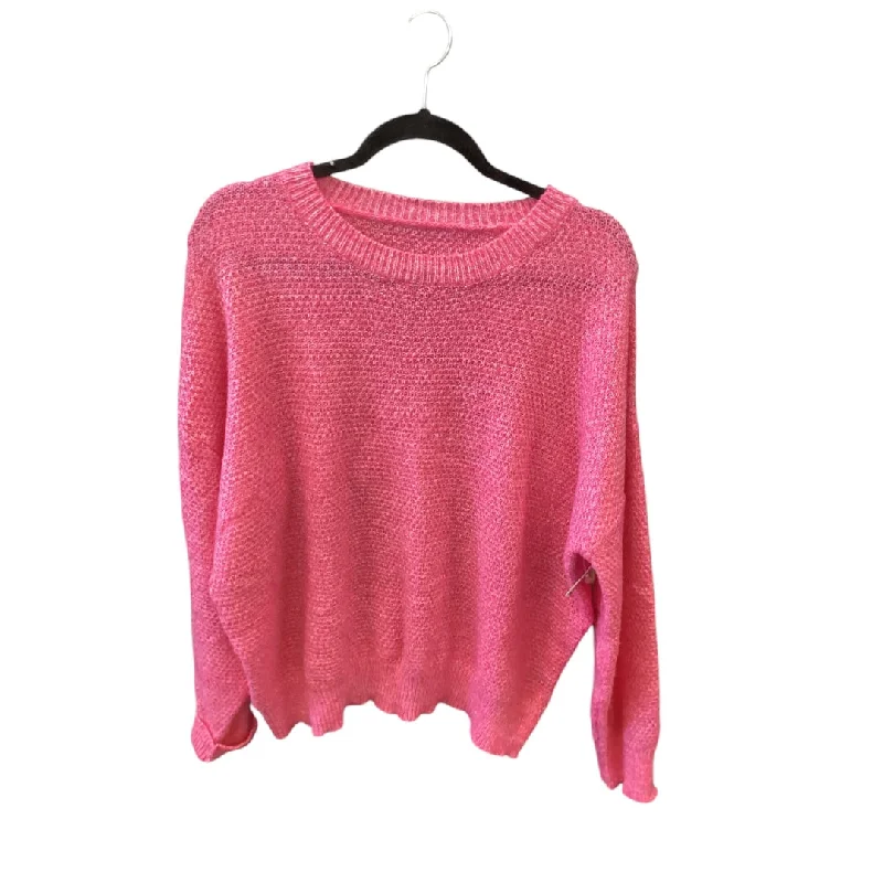 Sweater By Sheilay In Pink, Size: Xxl