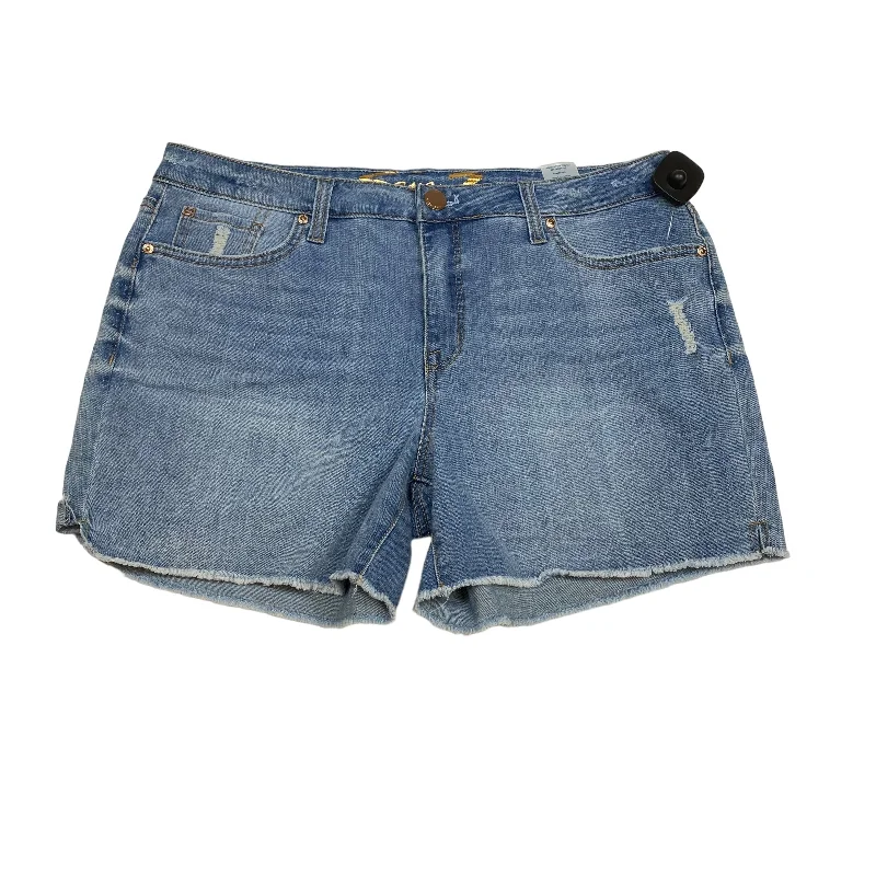 Blue Denim Shorts Seven 7, Size 12