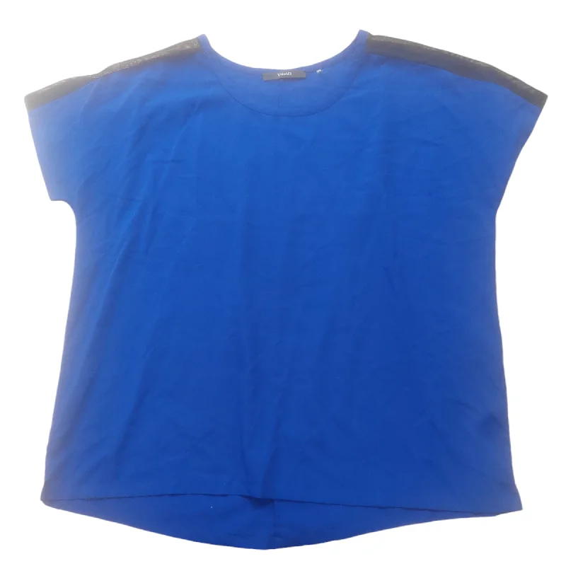 Blue Top Short Sleeve T Tahari, Size L