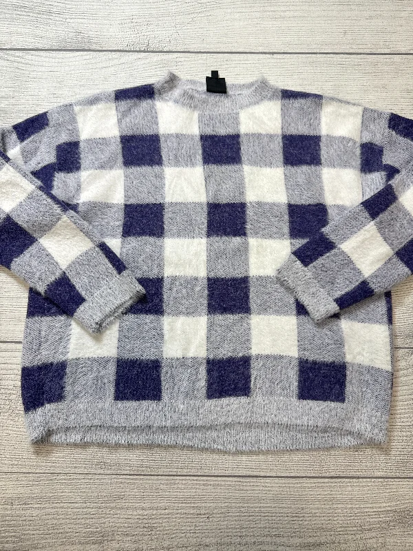 Sweater By Bobeau In Checkered Pattern, Size: M