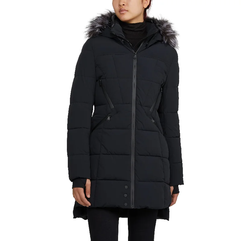 Hot Styles Pajar Women's Pajar Women’s January Down Chevron Puffer with Detachable Hood Fur