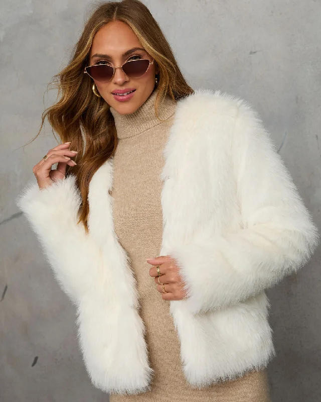 Clearance Event Warm Gather Faux Fur Coat