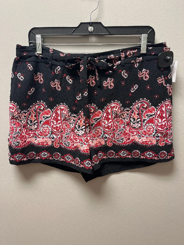 Black & Red Shorts Loft, Size 10