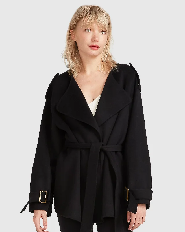 Season Sale Let Me Go Collarless Coat