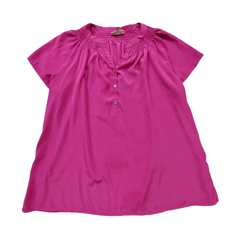 Pink Top Short Sleeve Dana Buchman, Size Xxl