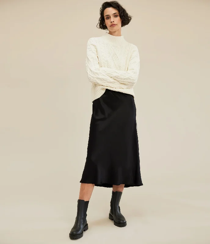 Elegant Styles Leila Bias Midi Skirt