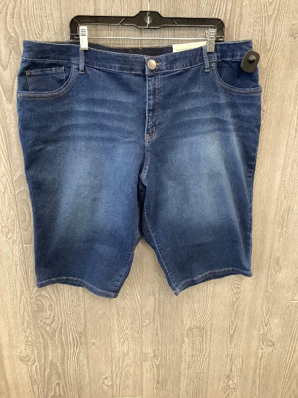 Blue Denim Shorts Cj Banks, Size 24w