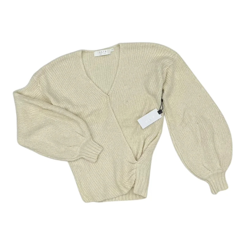 Sweater By Astr The Label In Cream, Size:Xs