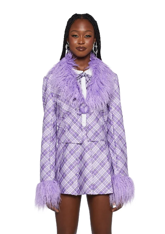 Bold Silhouette The Headmaster Faux Fur Jacket