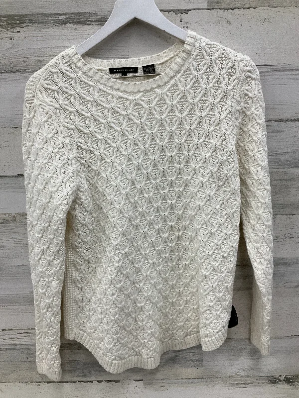 Sweater By Jeanne Pierre In Cream, Size: L