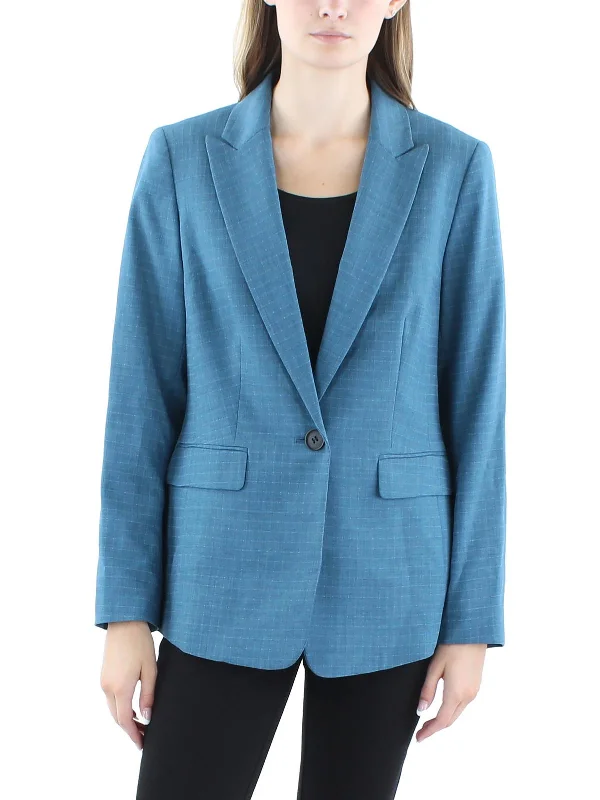 Summer Fashion Womens Notch Collar Work Wear One-Button Blazer