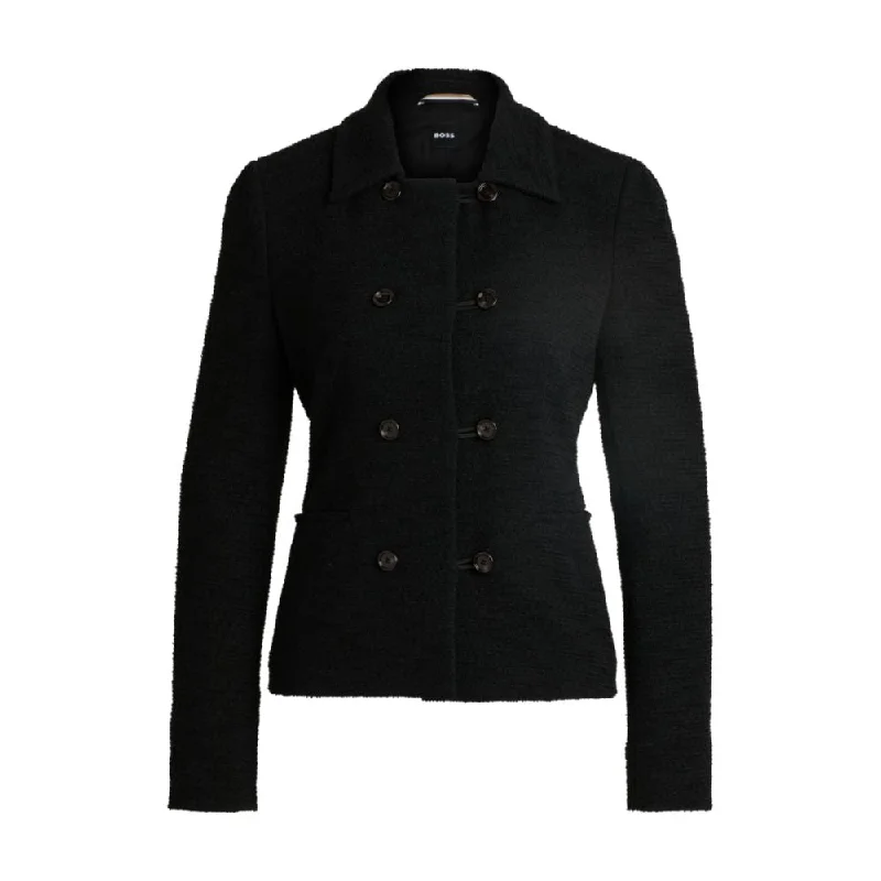 Comfortable Clothes Extra-slim-fit jacket in tweed