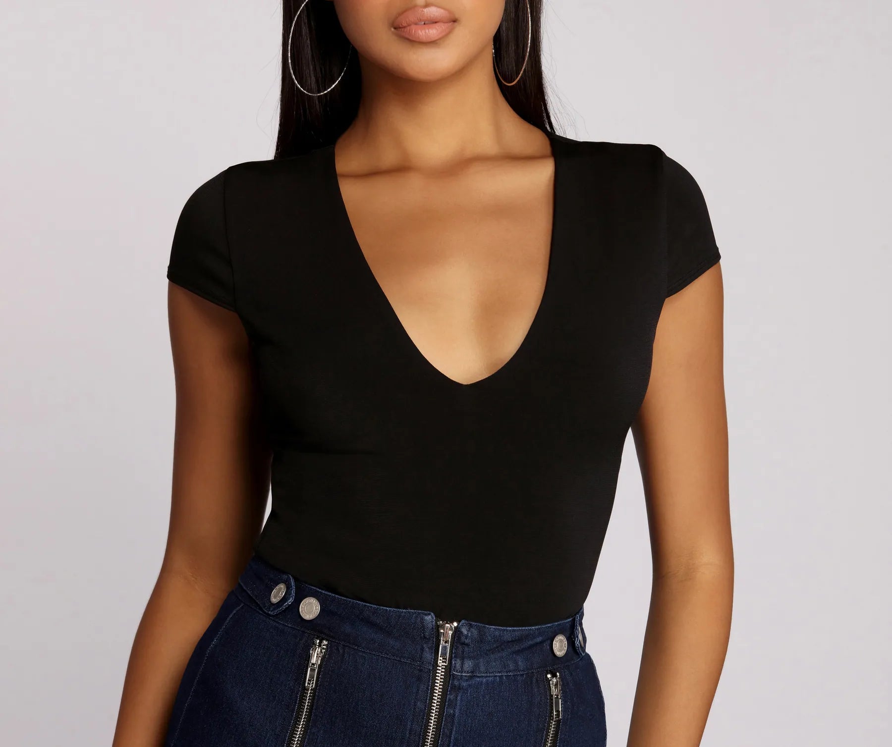 Weekend Special Basic V Neck Bodysuit