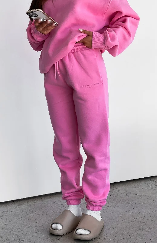 Chic Style, Always In Vogue Future Forward Sweatpants Candy Pink