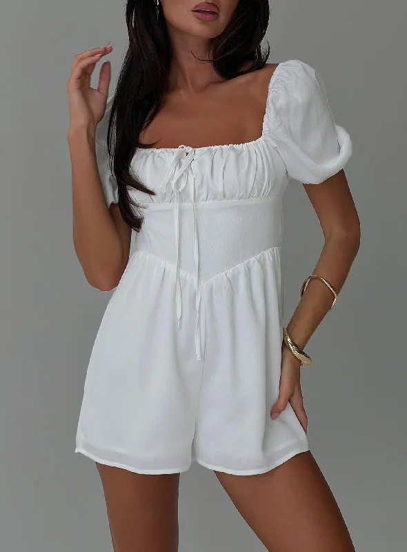 Limited Edition Rooney Romper White