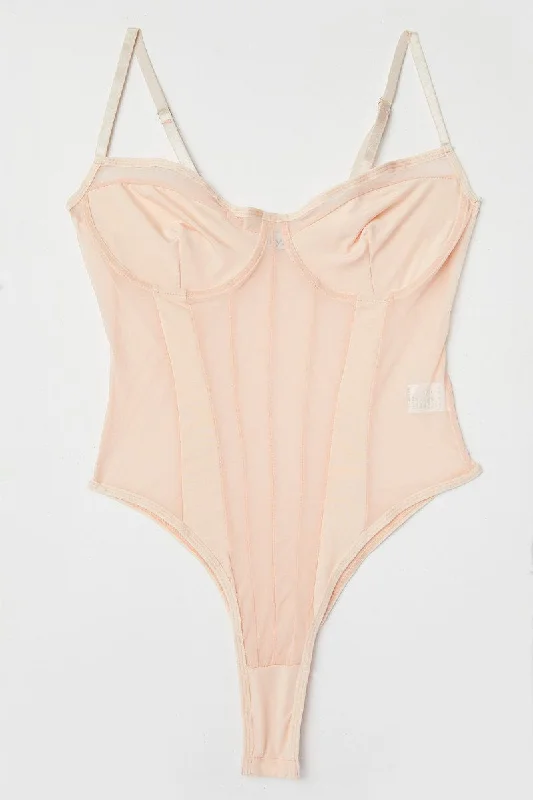 Latest Trends Pink One Piece Bodysuit