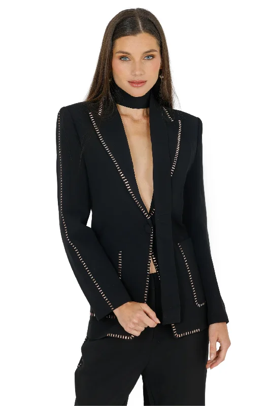 Huge Price Cut Nina Blazer with Belt (Black)