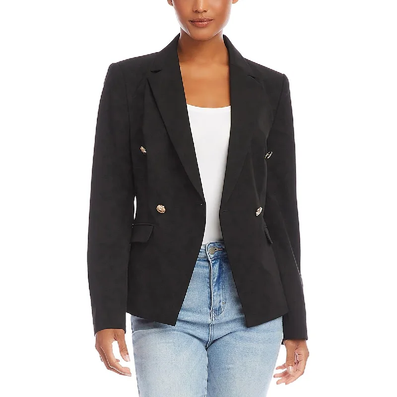 Crazy Price Slashing Womens Shoulder Pads Fitted One-Button Blazer