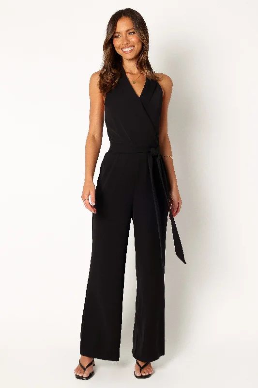 Quality Driven Apparel Tally Jumpsuit - Black