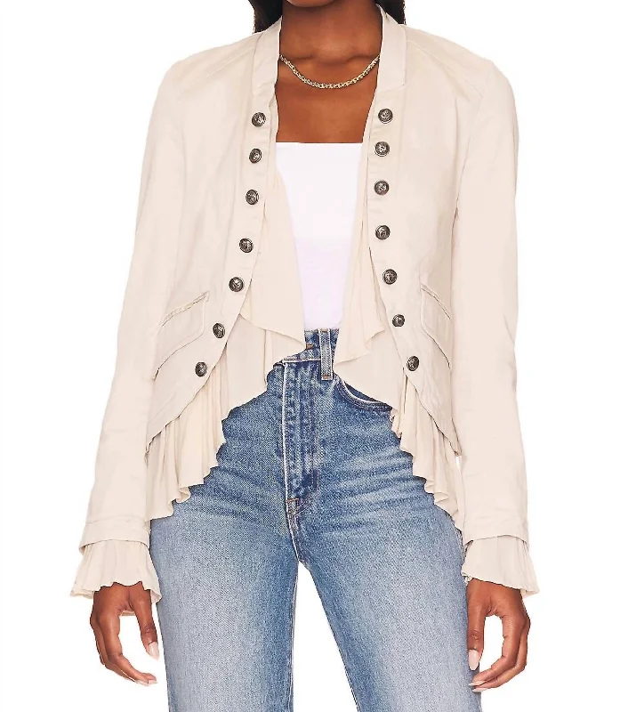 Best Sellers Ruffles Romance Jacket In Natural